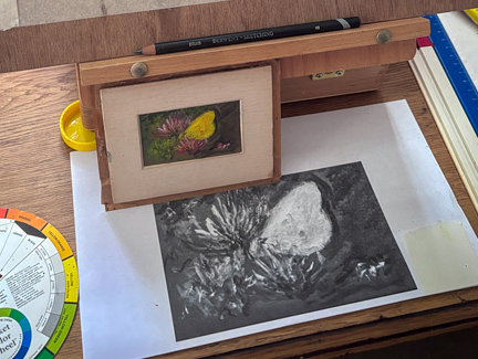 The Ebay purchased painting and it’s copy.